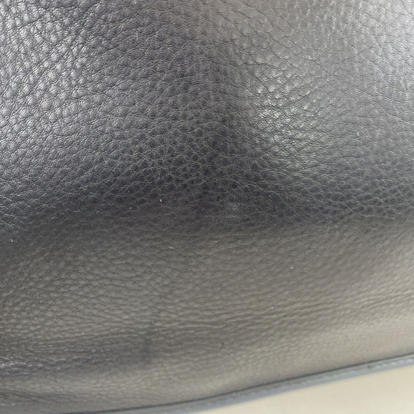 Danier Black Leather Laptop Bag Suitcase 3 Pocket Zipper Closure Padded‎ Lining - Picture 8 of 17